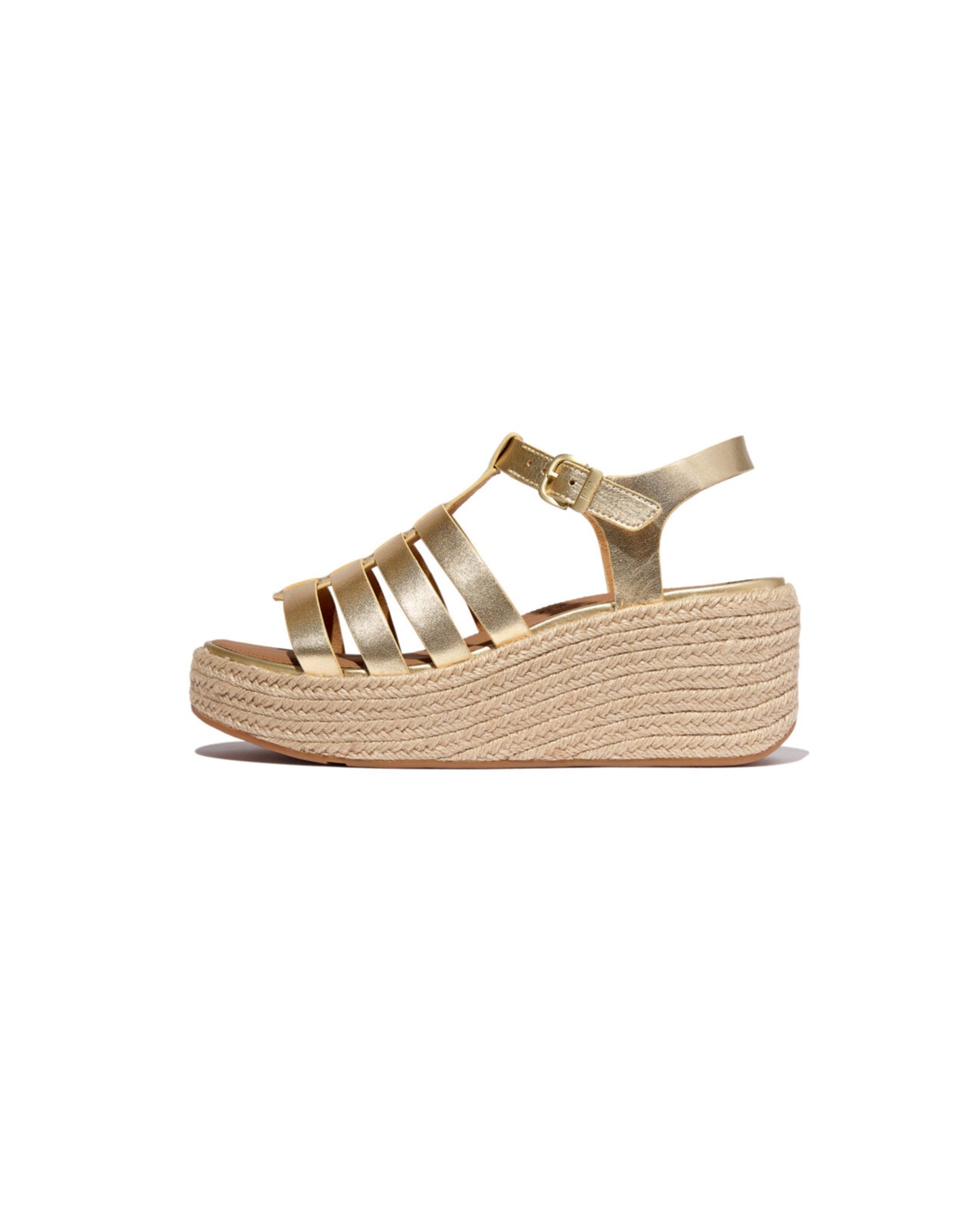 Platfforms Espadrille Leather Fisherman Wedge Sandals
