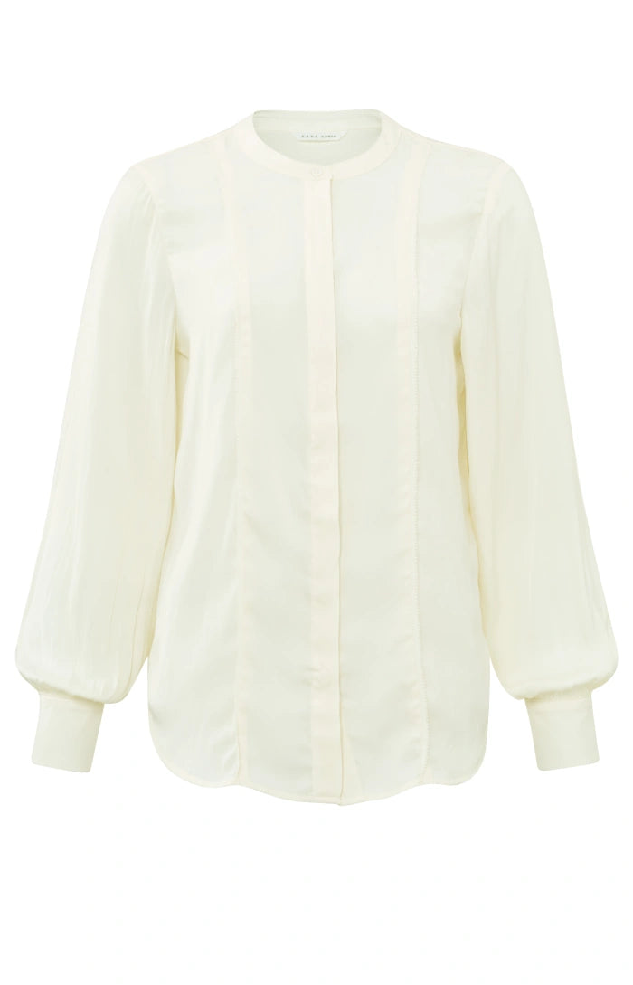 Blouse with Scalloped Edge