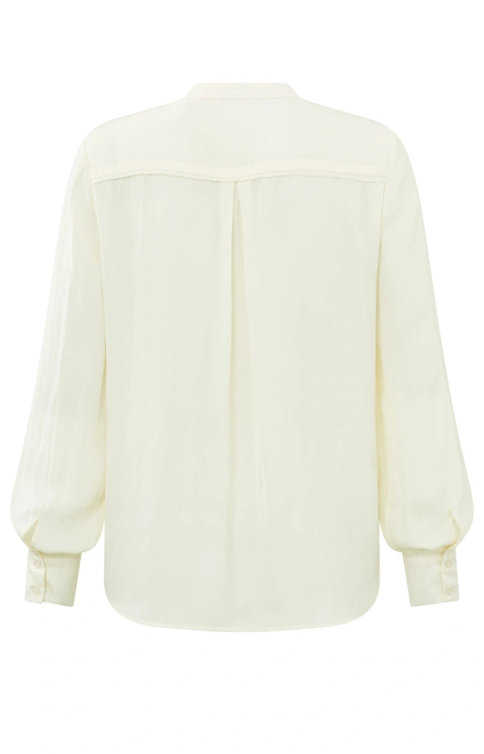 Blouse with Scalloped Edge