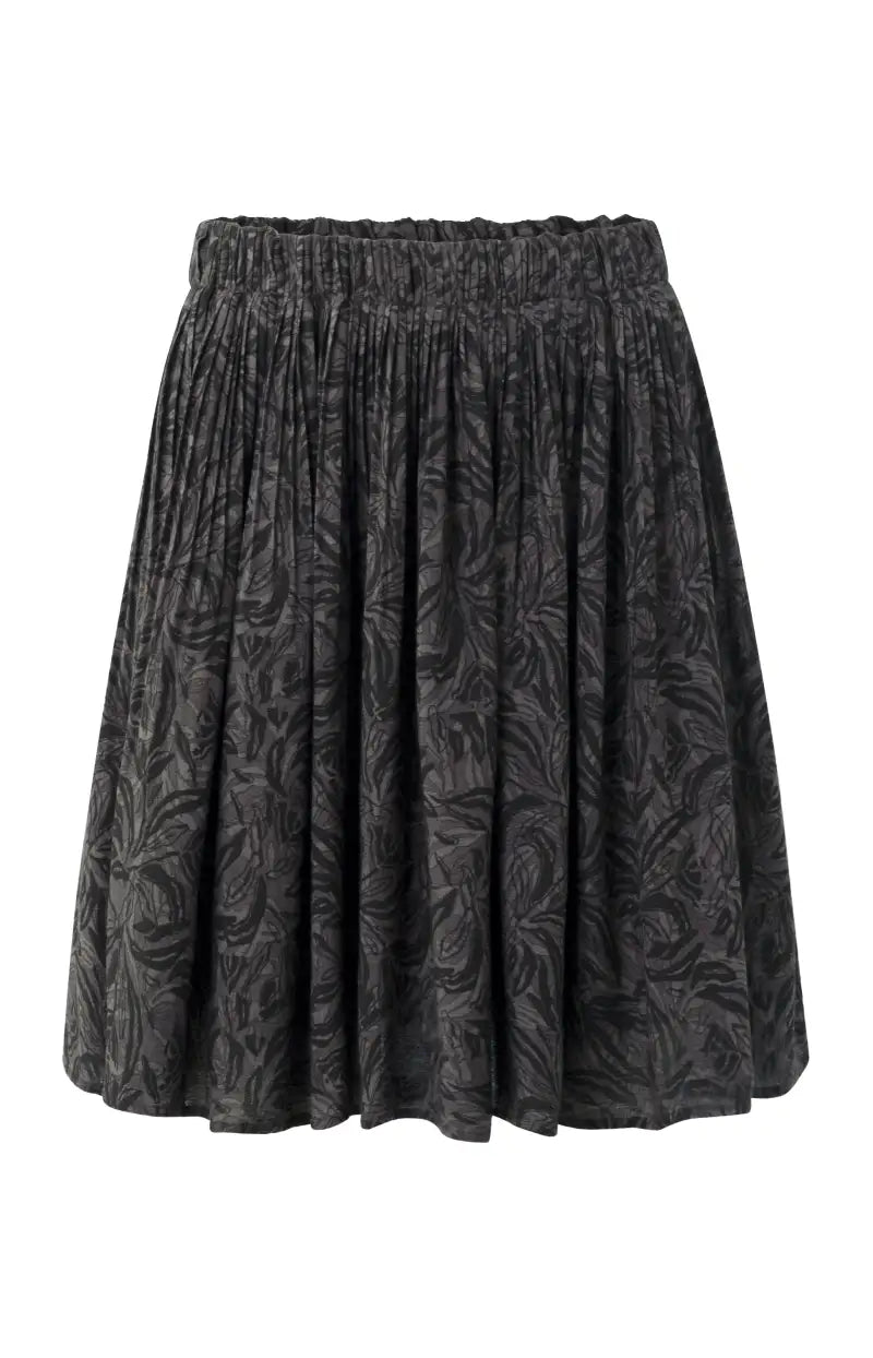 01-401038-309 PRINTED WOVEN PLISSE SKIRT