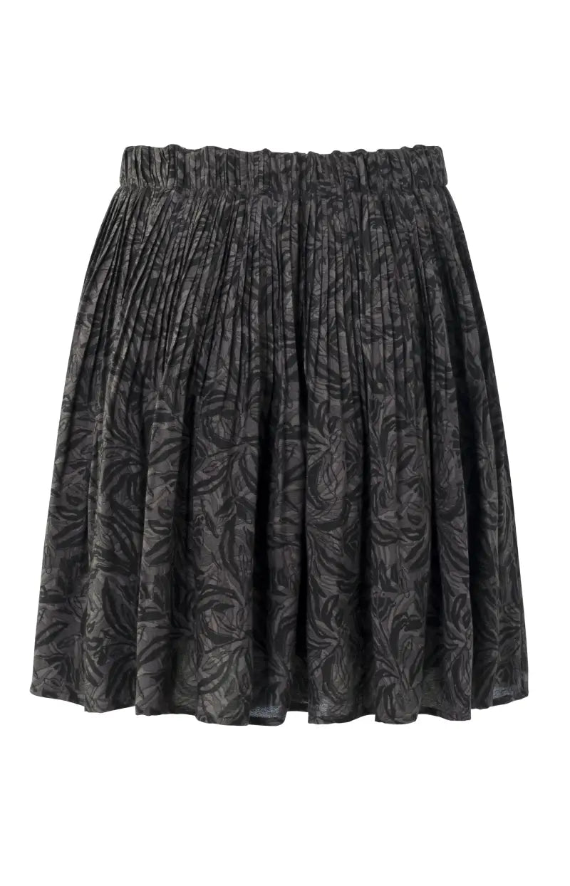 01-401038-309 PRINTED WOVEN PLISSE SKIRT