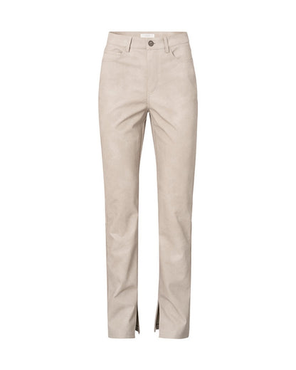 Faux Nubuck Leather Trouser