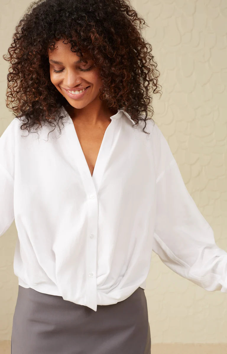 01-701104-307 Pure White Blouse