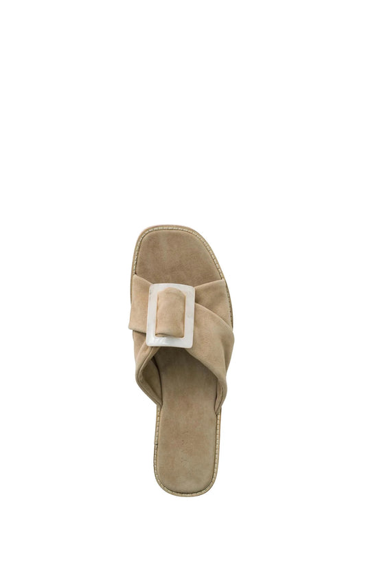 05-053004-304 Suede Slipper With Buckle